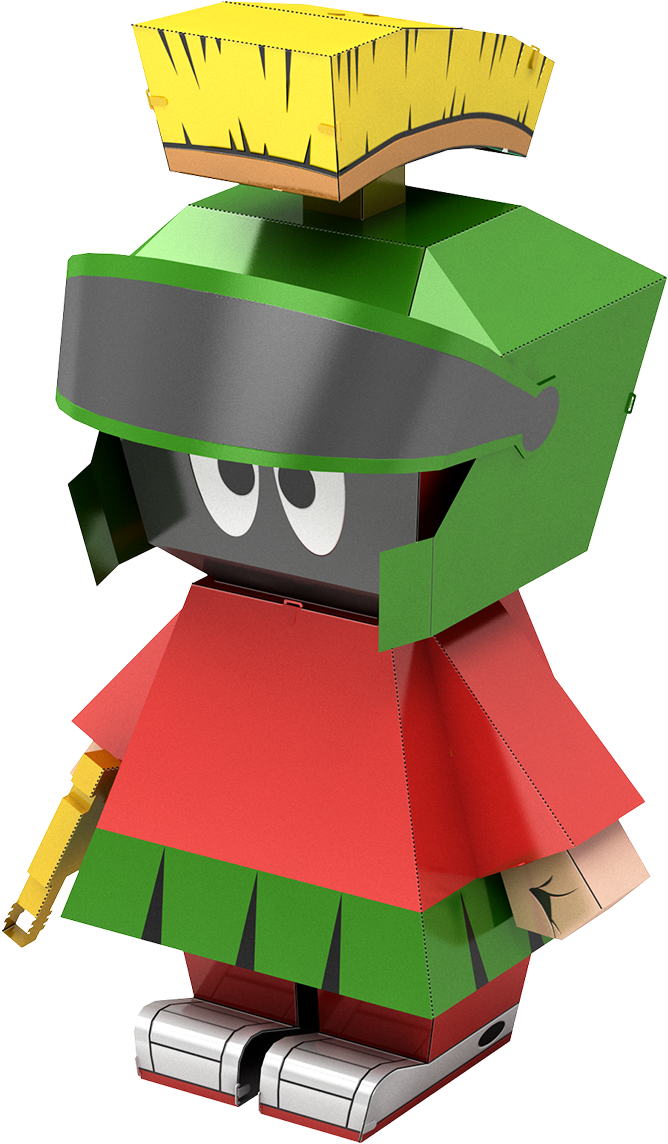 Picture Of Marvin The Martian - Marvin The Martian Clipart (721x1200), Png Download