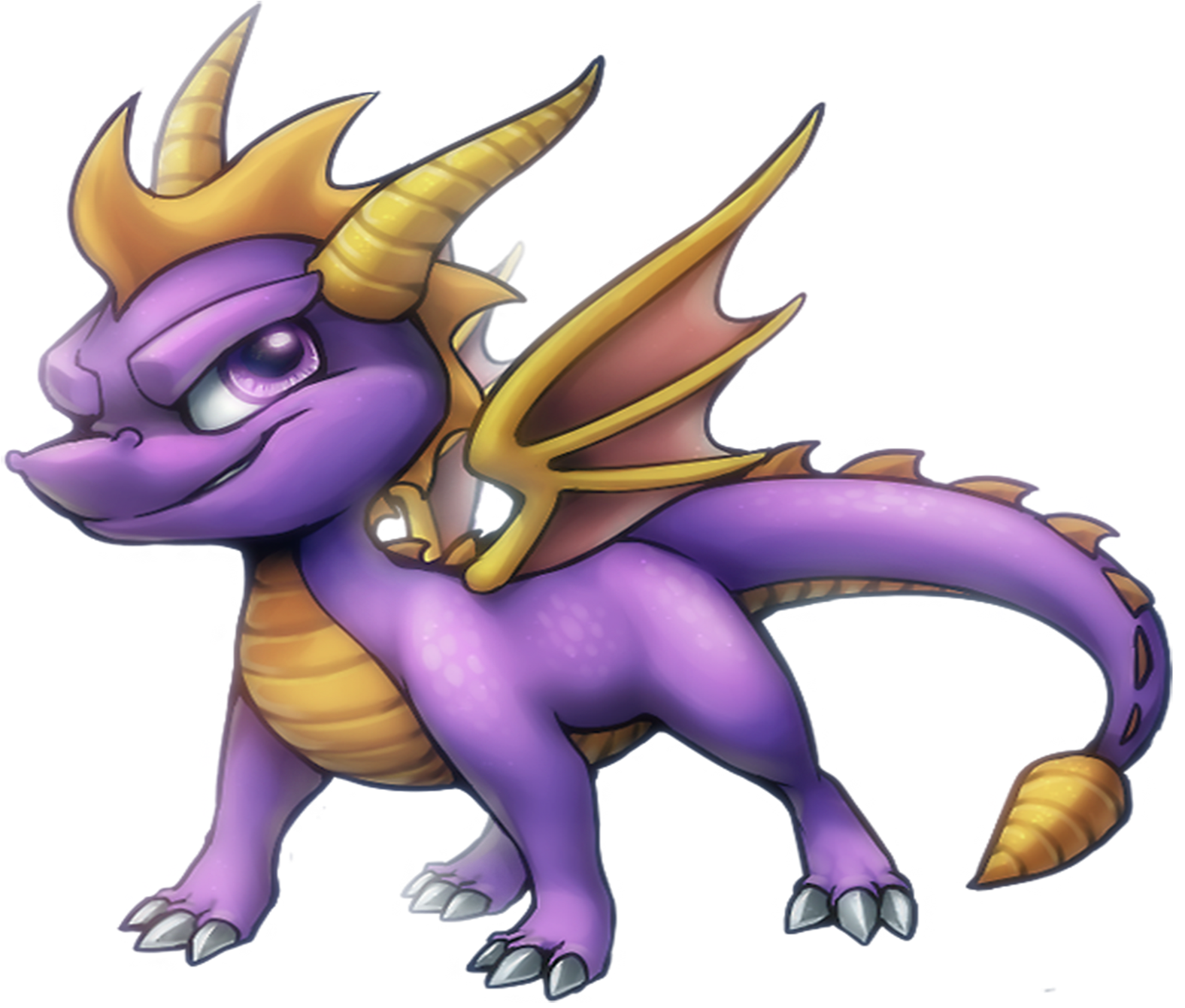 Spyro The Dragon Wallpaper And Background Image - Purple And Orange Cartoon Clipart (1660x1360), Png Download