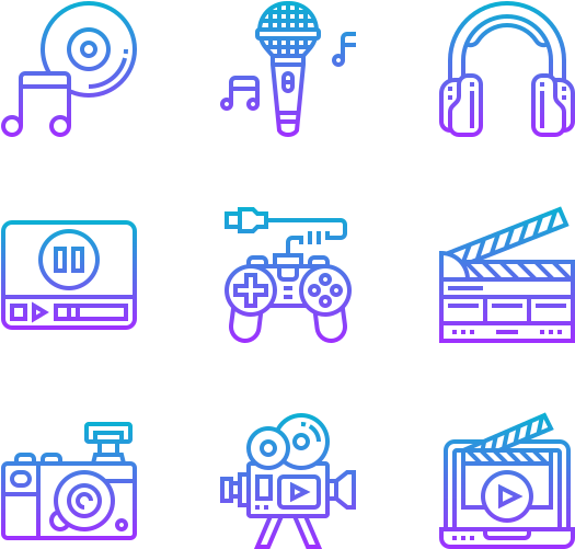 Music And Multimedia Clipart (600x564), Png Download