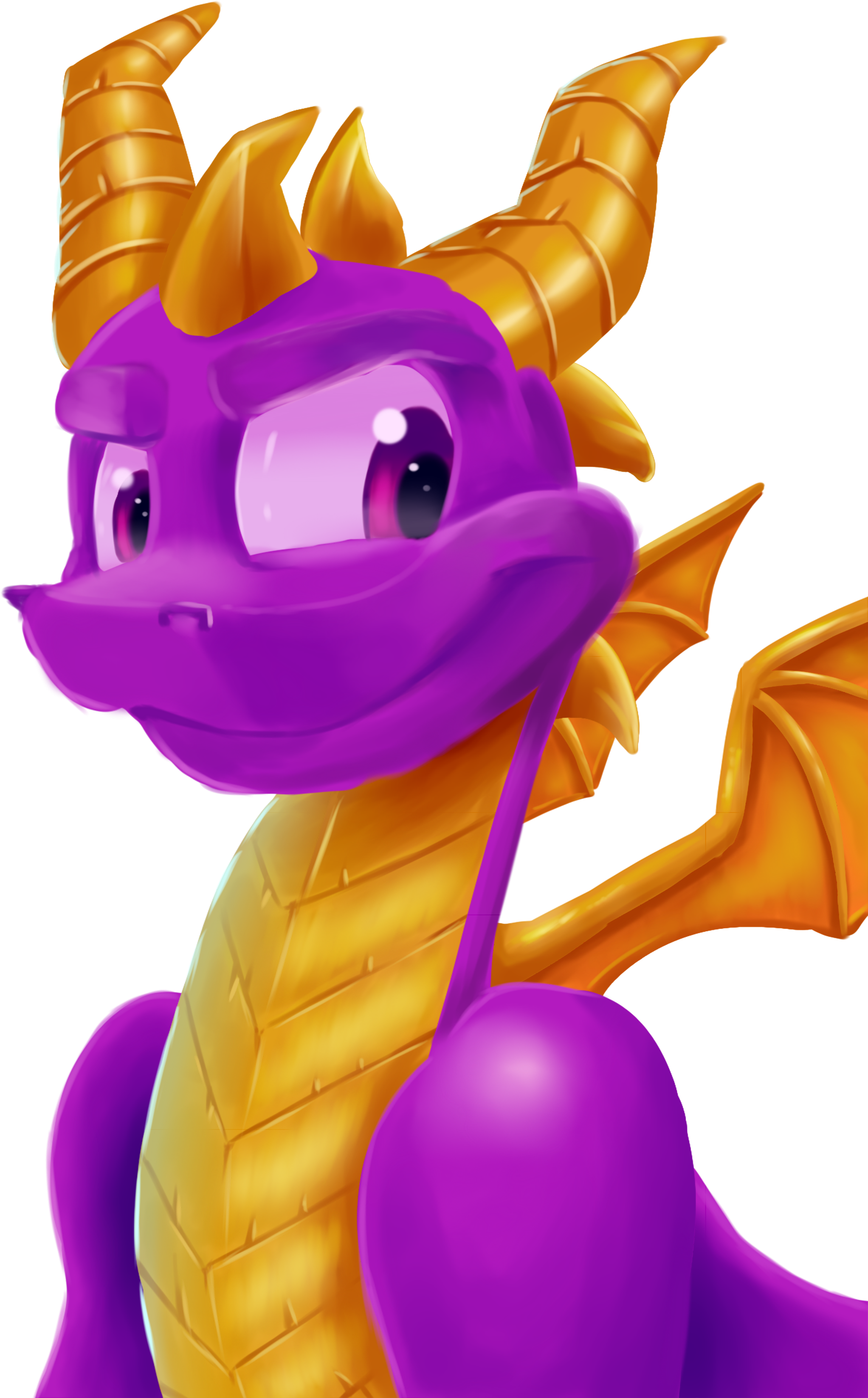 Spyro The Dragon - Cartoon Clipart (2200x3000), Png Download