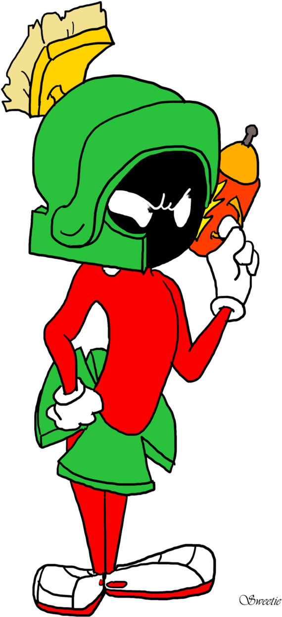 Marvin The Martian Clipart (630x1266), Png Download