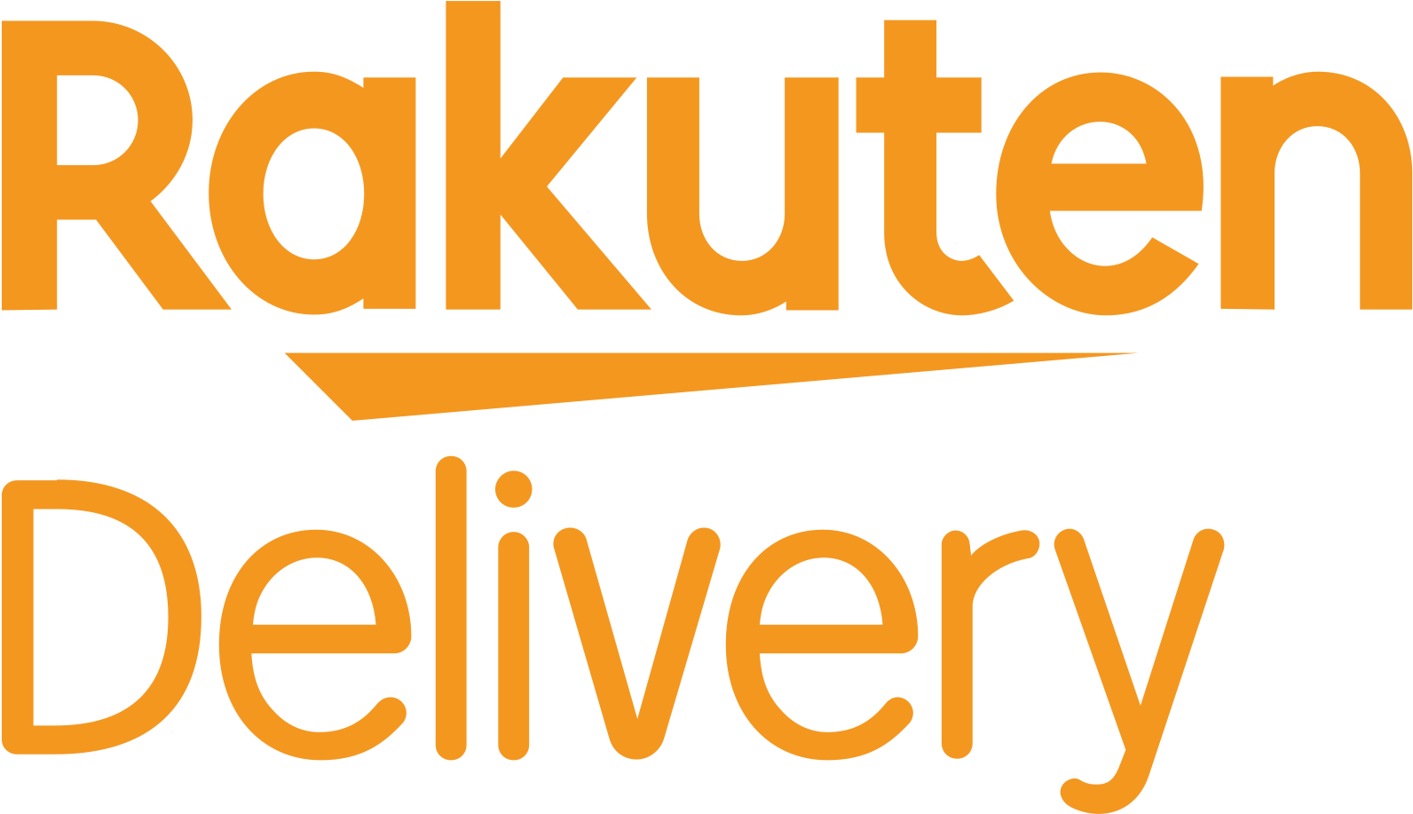 Open - Rakuten Delivery Logo Clipart (2000x1178), Png Download
