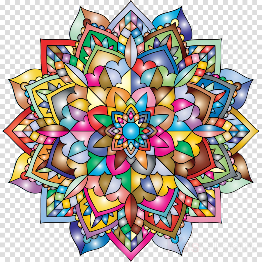 Mandala Png Color Clipart Coloring Mandalas 1 Coloring Transparent Png (900x900), Png Download