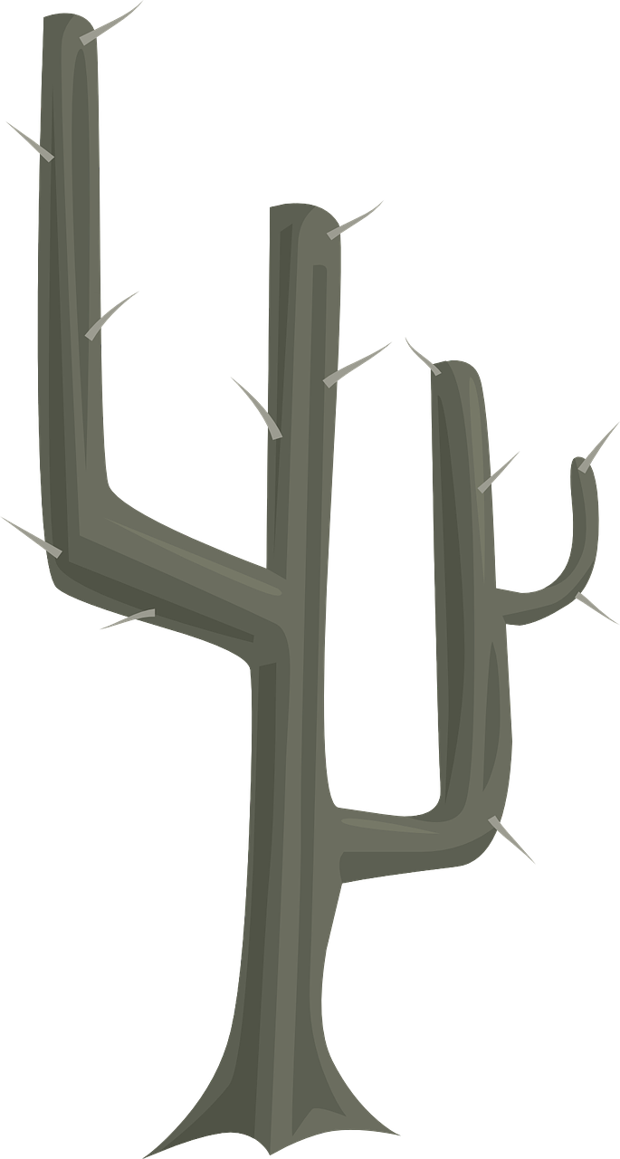 Free Download Cartoon Cactus With Flower - Cactus Clipart (685x1280), Png Download