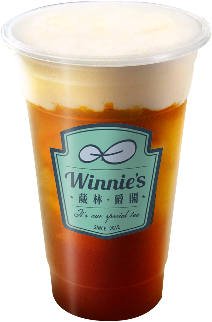 經典原味奶蓋紅 Apple Milk Topped Afternoon Black Tea - Slush Clipart (800x1108), Png Download