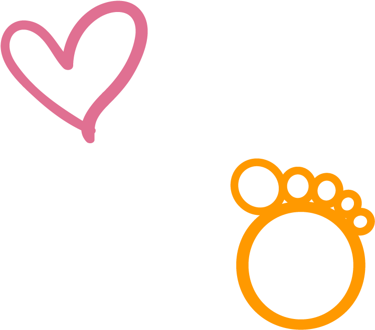 Baby Feet Heart Clipart - Heart - Png Download (804x804), Png Download