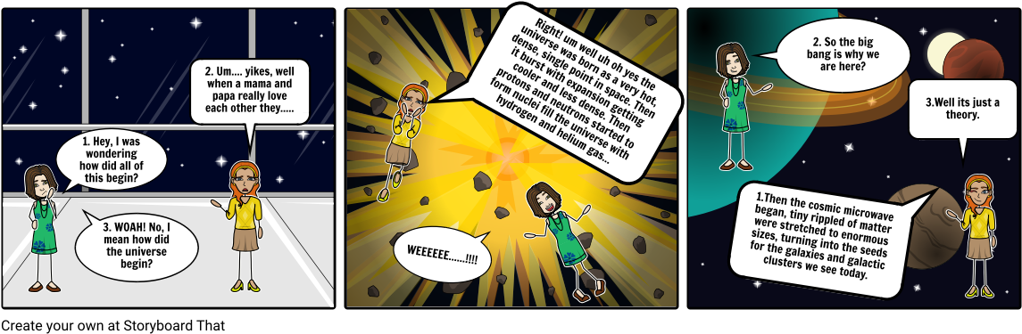 The Universe - Cartoon Clipart (1164x385), Png Download