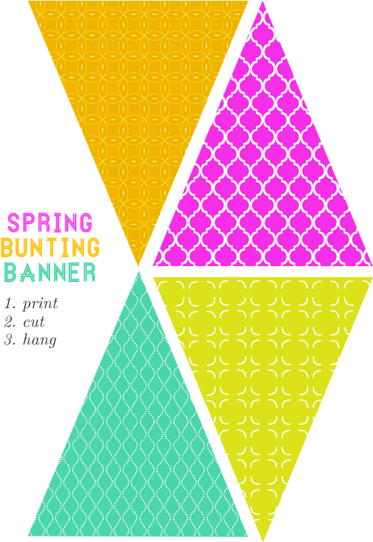 Free Printable Bunting Banner Clipart (584x825), Png Download
