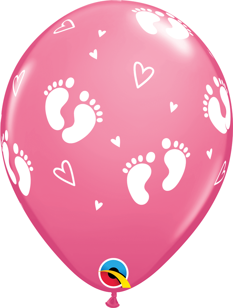 Pink Baby Balloons Clipart (800x1059), Png Download
