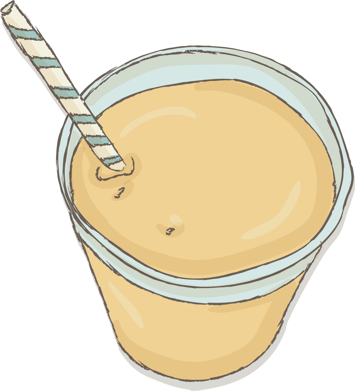 Bubble Tea Cream Flavor - Bubble Tea Png Clipart (1218x1343), Png Download