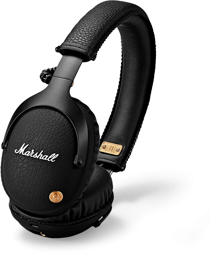 Monitor Bluetooth Black - Marshall Headphones Clipart (900x900), Png Download