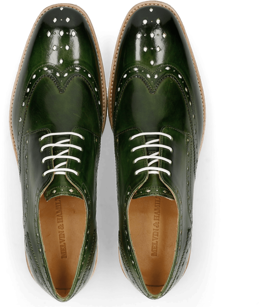 Derby Shoes Eddy 5 Ultra Green White Punch - Sneakers Clipart (1024x1024), Png Download