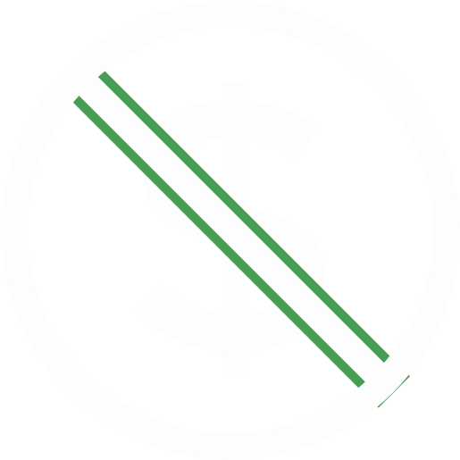 The American Dollar Sign Crossed Out - White Pinterest Logo Transparent Clipart (573x573), Png Download