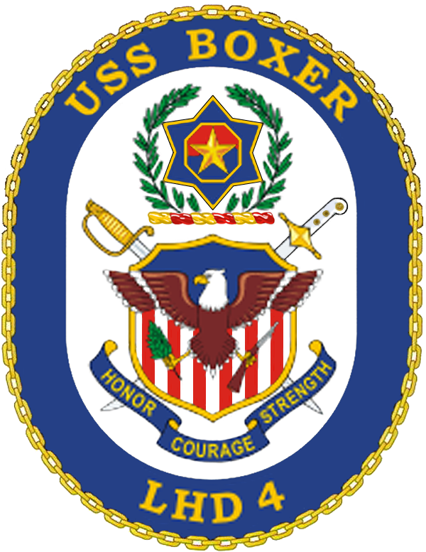 Uss Boxer Coa - Paul Ignatius Ddg 117 Clipart (600x777), Png Download