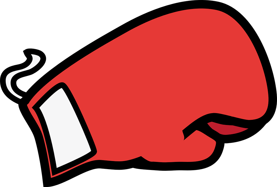 Punch Clipart Cartoon - Boxing Glove Clipart - Png Download (960x648), Png Download