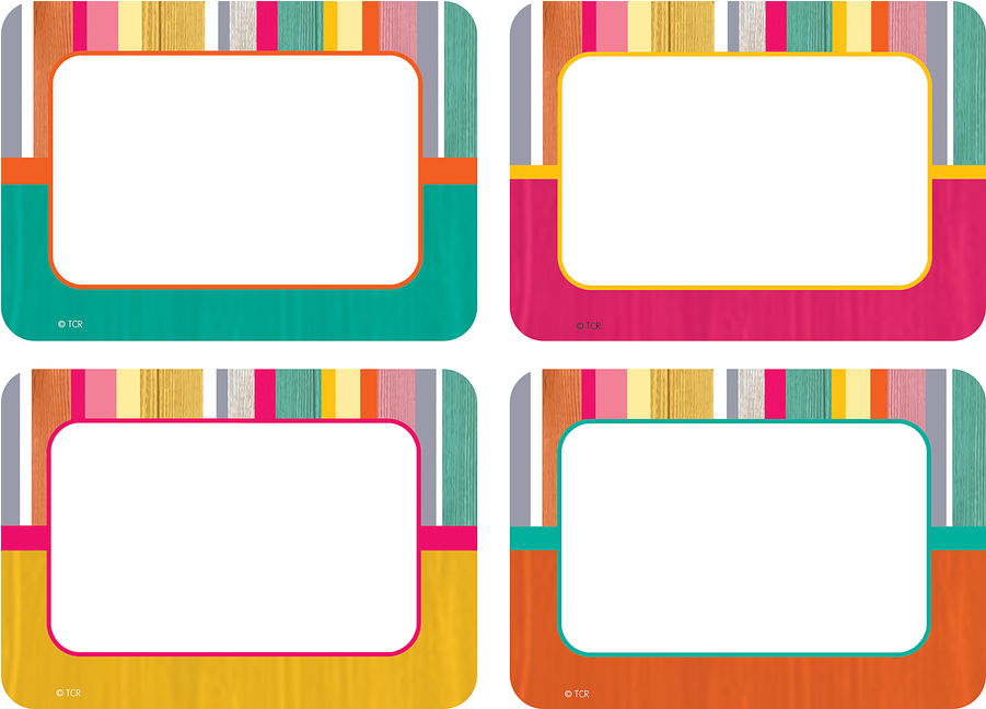 Tcr2684 Tropical Punch Name Tags/labels - Tropical Punch Border Clipart (900x900), Png Download