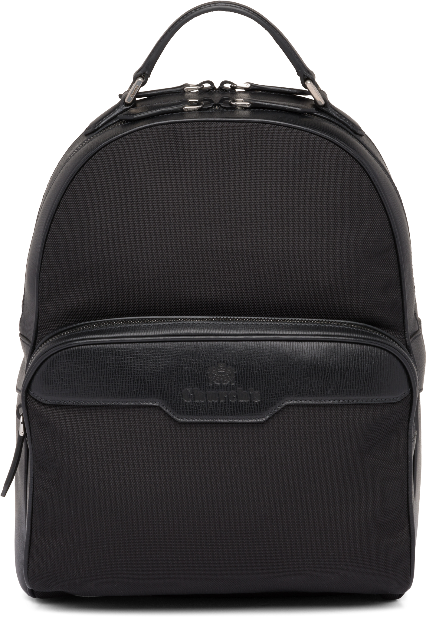 Waterford St James Leather Tech Backpack Black Church's Clipart (3200x2250), Png Download