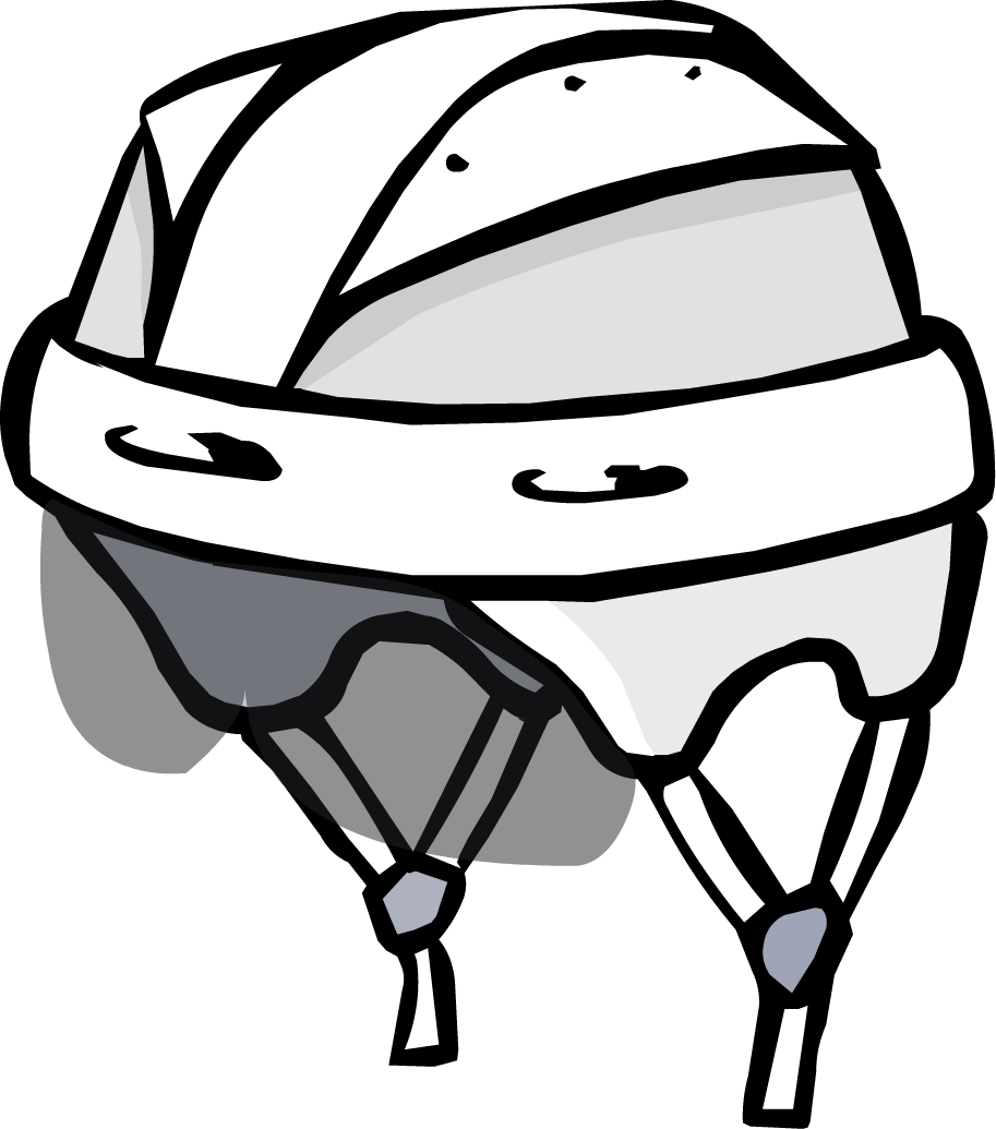 Graphic Royalty Free Library Club Penguin Wiki Fandom - Hockey Helmet Clipart Png Transparent Png (913x1035), Png Download