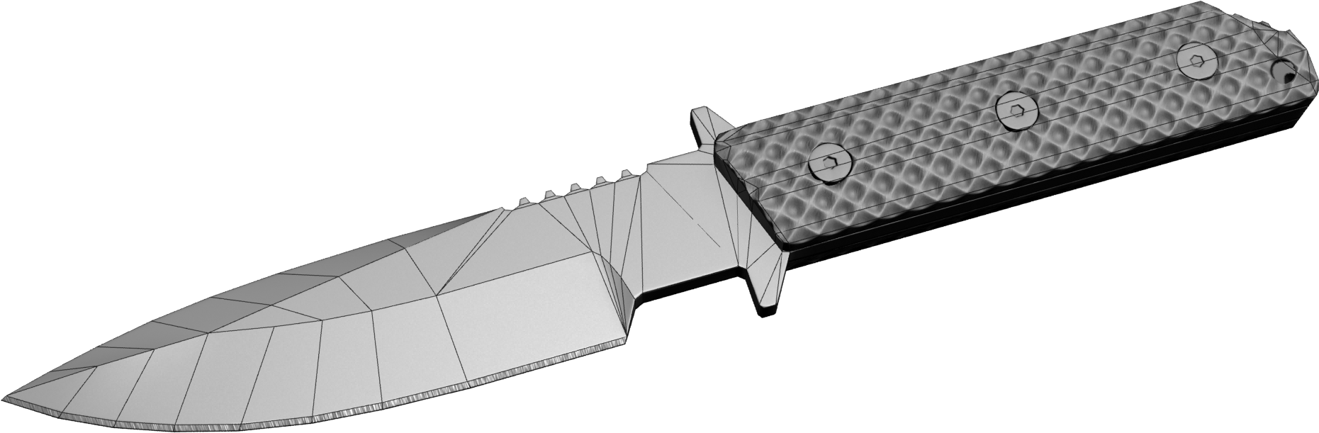 Combat Knife Str Md Clipart (1861x611), Png Download