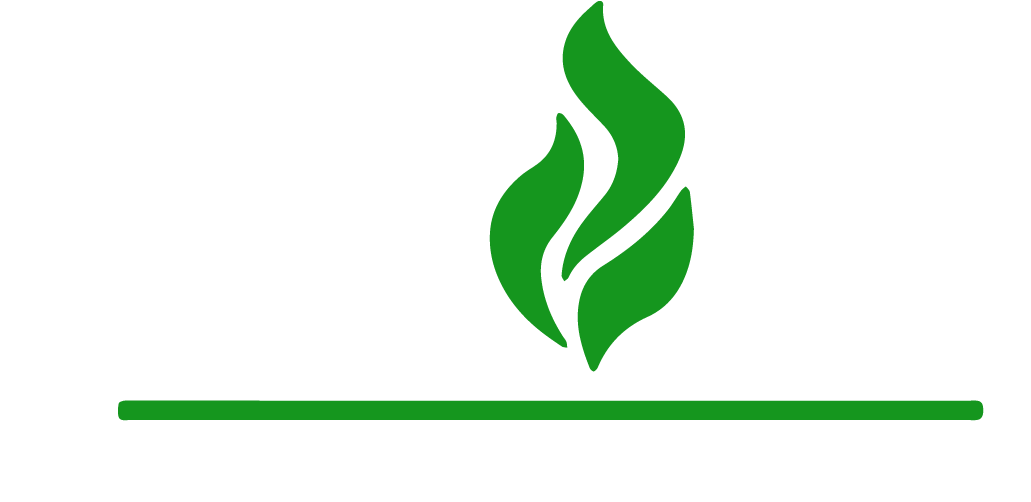 Green Fire Pizza - Green Pizza Logo Clipart (1056x503), Png Download