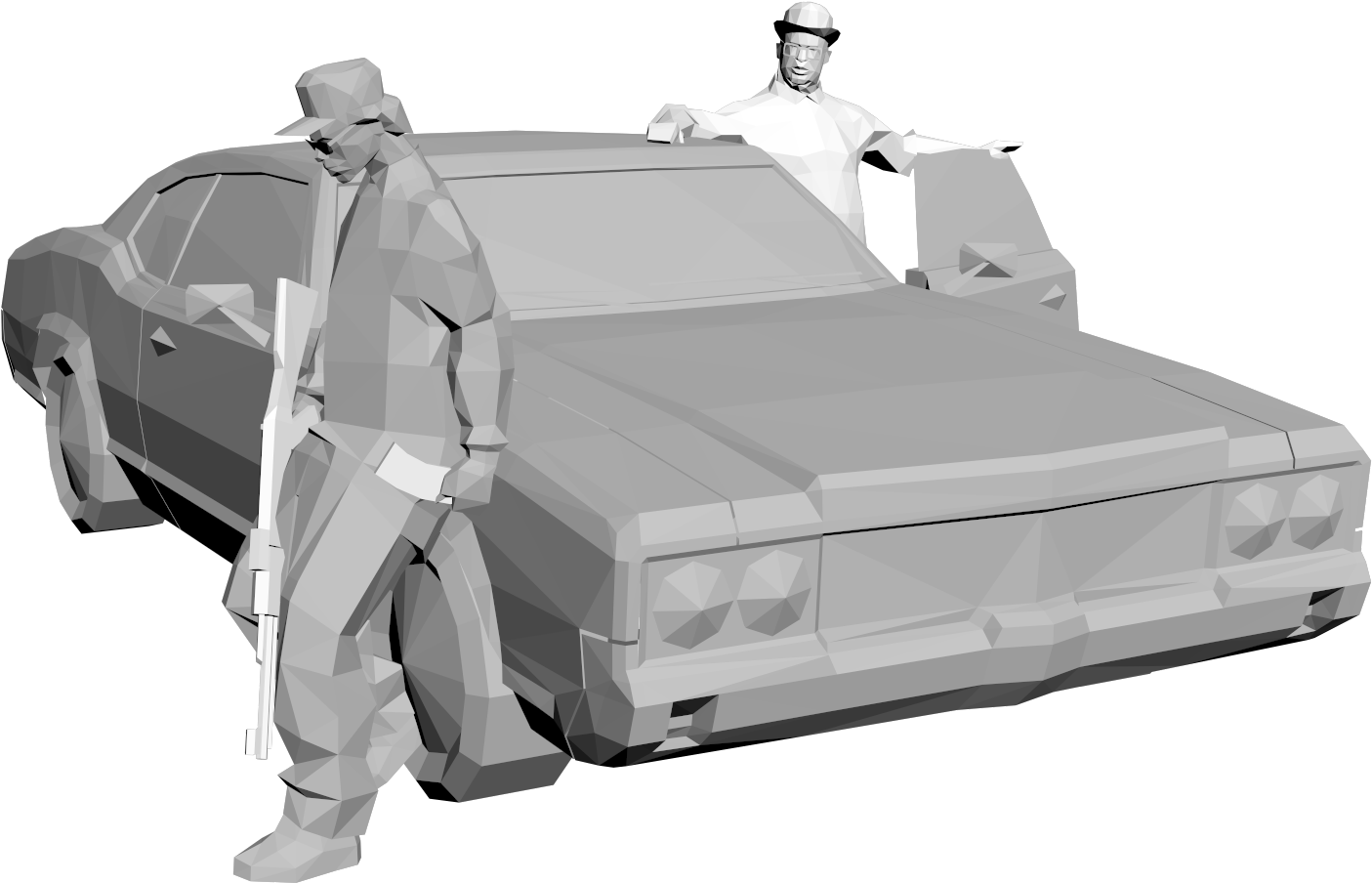 [collectable] Ryder And Big Smoke V1 - Van Clipart (1920x1080), Png Download