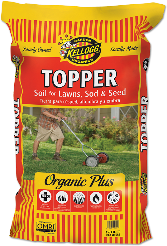 Topper Soil For Lawns, Sod & Seed - Kelloggs Soil Clipart (575x851), Png Download