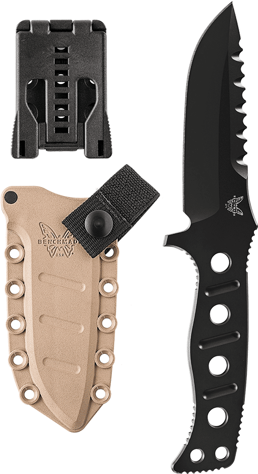 Benchmade Sibert Adamas Fixed Black Blade Knife 375bksn - Benchmade 375bksn Clipart (1000x1000), Png Download