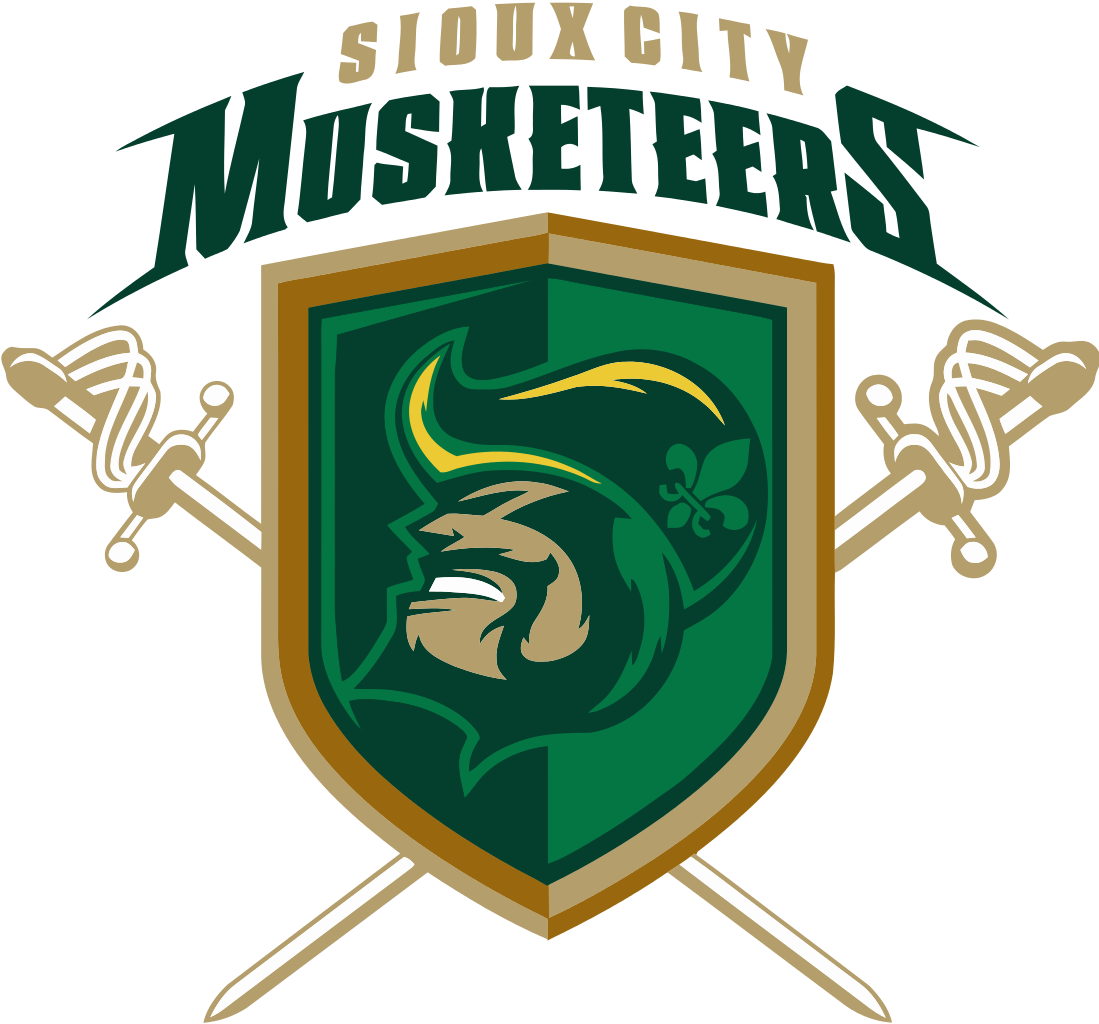 Sioux - Sioux City Musketeers Logo Clipart (1099x1024), Png Download