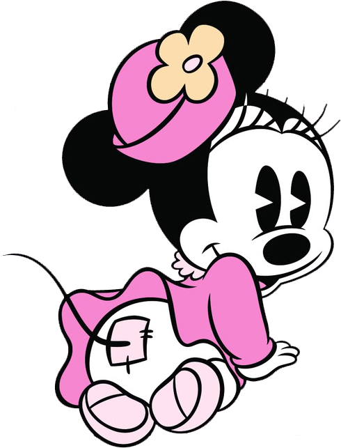 Baby Minnie Clipart - Clip Art - Png Download (505x675), Png Download