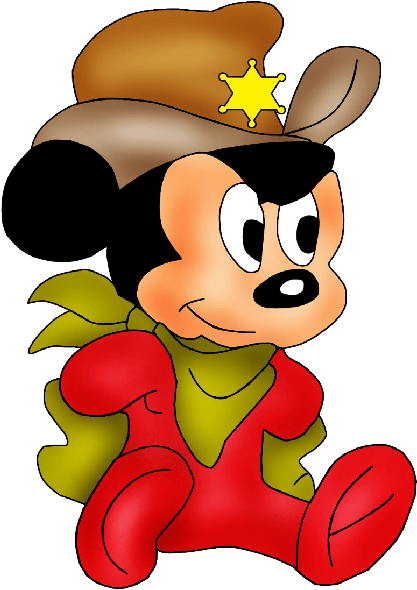 Baby Mickey Free Cartoon Clip Art Images - Mickey Mouse - Png Download (600x600), Png Download
