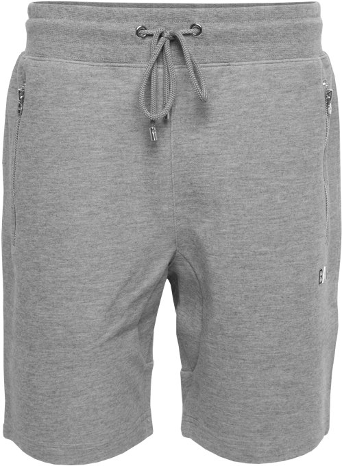Q-series Sweat Shorts Renewed Grey Front - Shorts Clipart (800x800), Png Download