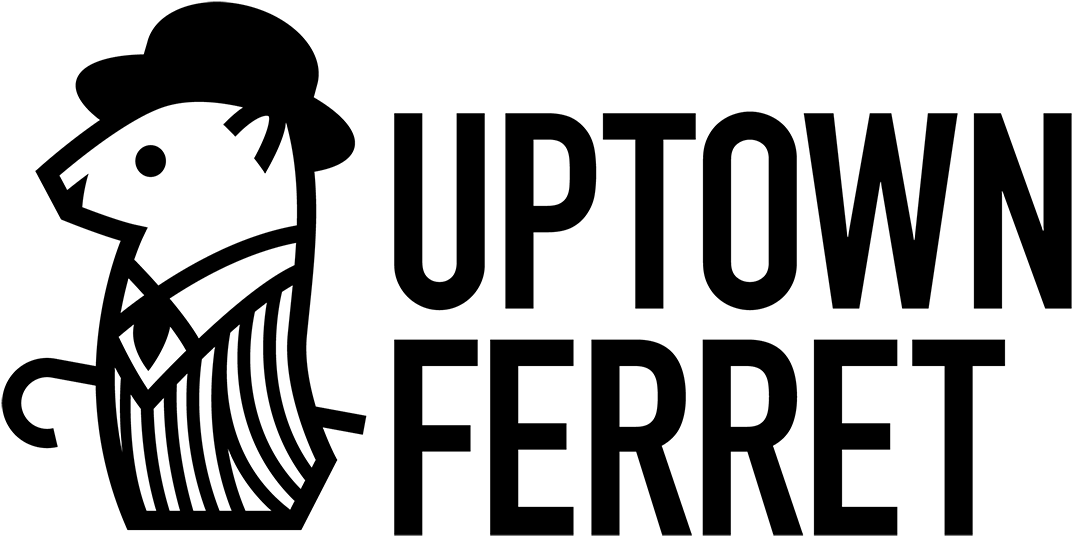 Uptown Ferret - Cartoon Clipart (1200x701), Png Download