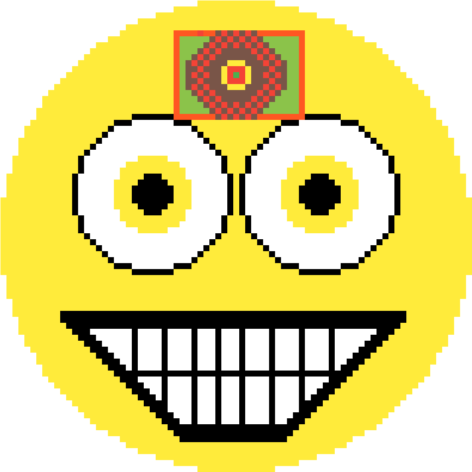 Creepy Smile - Smiley Clipart (1200x1200), Png Download