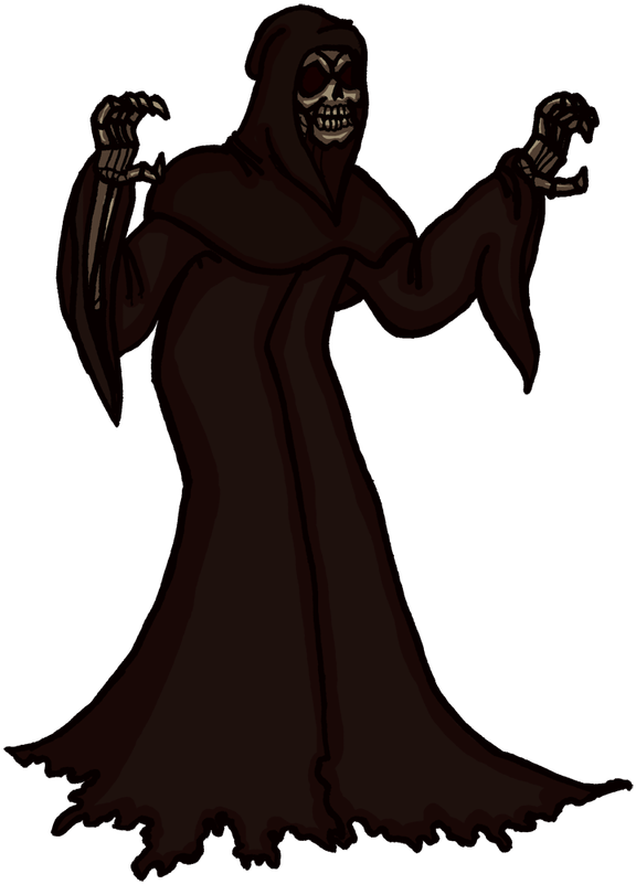 Hamlet Clipart Creepy Ghost - Cartoon Ghost Very Horror - Png Download (576x801), Png Download