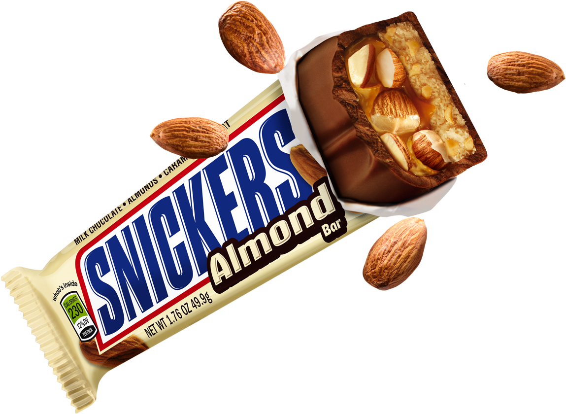 Snickers Png Download - Snickers Almond Png Clipart (1149x840), Png Download
