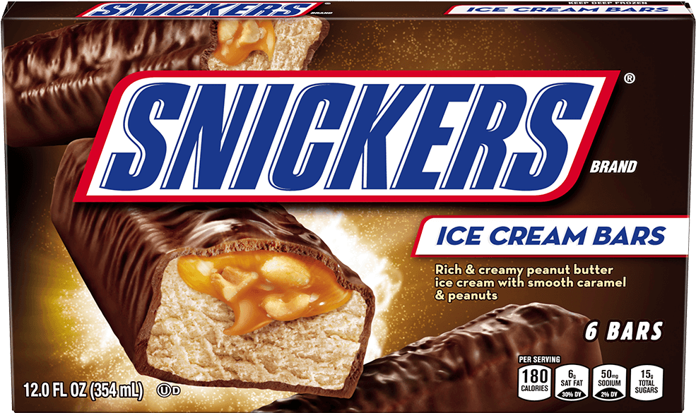 Snickers®, Twix®, Or M&m's® Ice Cream Bars Offer - Snickers Ice Cream Bar Clipart (1000x1000), Png Download