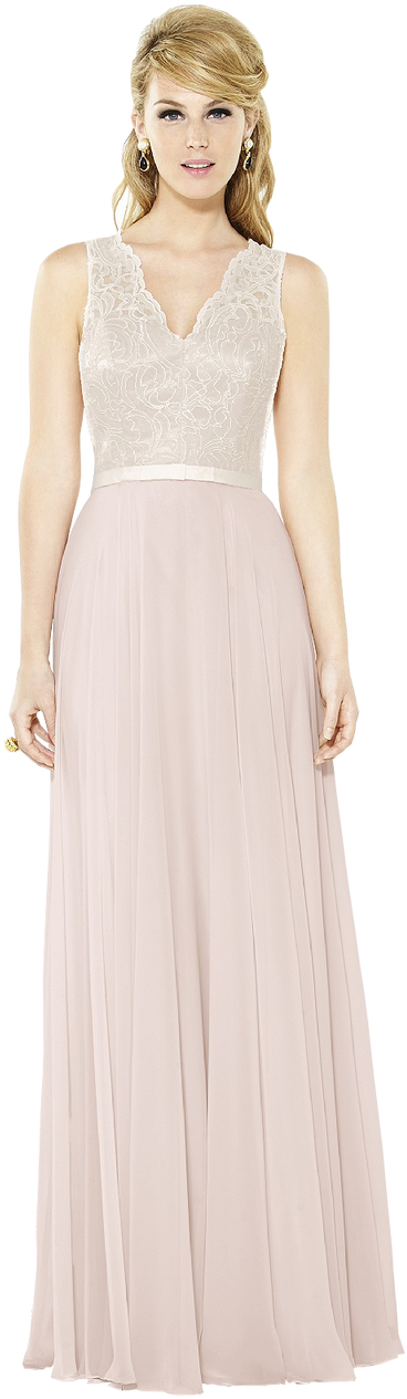 After Six Bridesmaids Style 6715 Full Length Dress - Gown Clipart (959x1280), Png Download