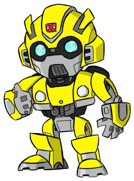 Watch Bumblebee - Robot Clipart (639x583), Png Download