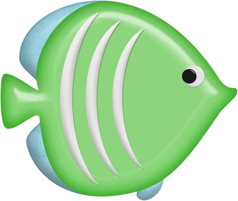 Safari‿✿⁀•○ Fish Clipart, Beach - Ocean Clipart Fishs Clipart - Png Download (800x675), Png Download