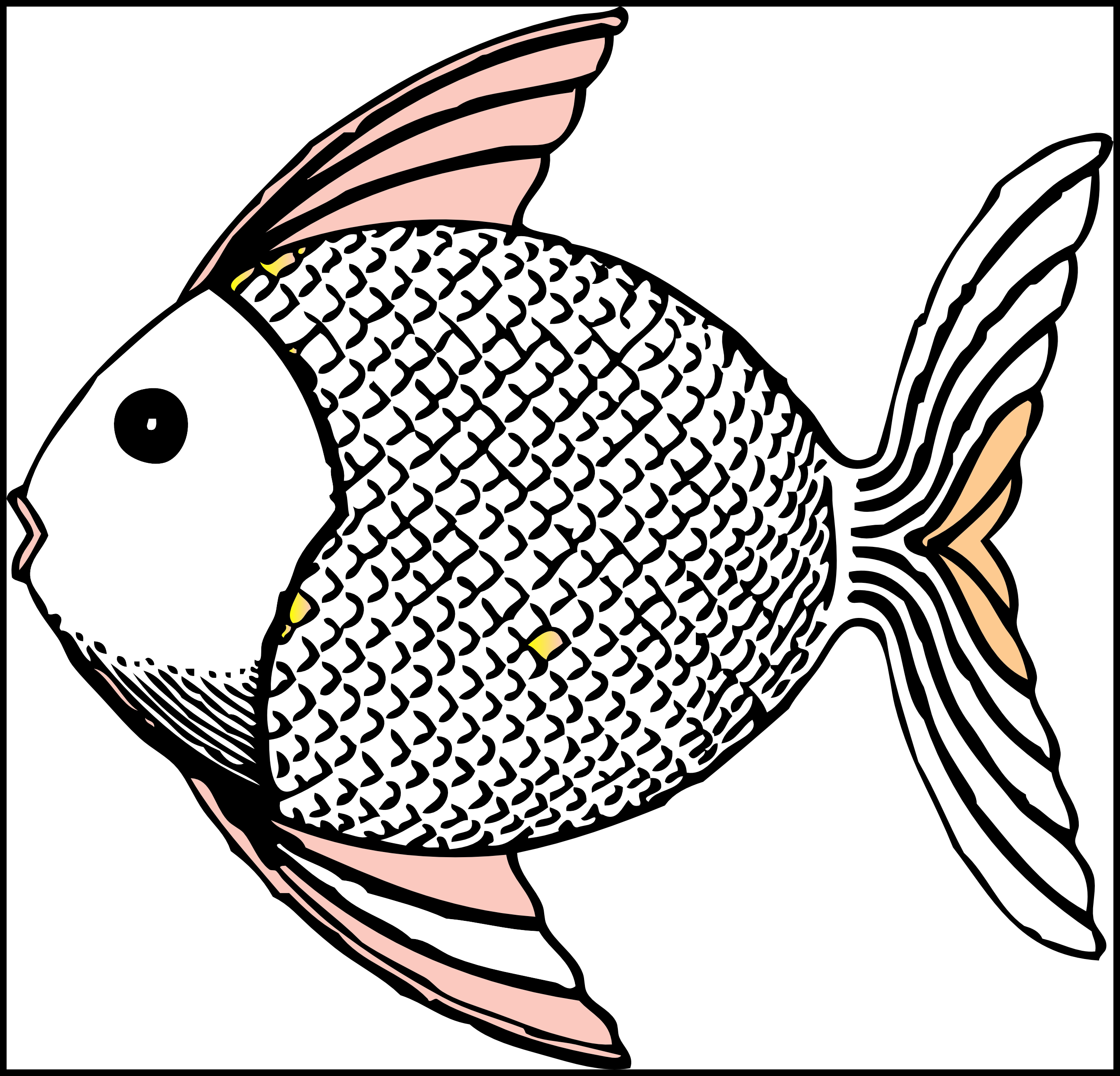 Fishbowl Clipart Black And White - Png Download (2585x2483), Png Download