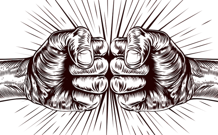 Clipart Fists - Png Download (703x437), Png Download