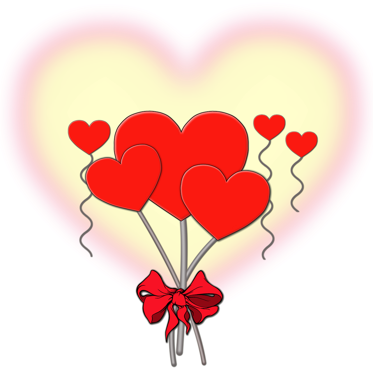 S Day Heart Symbols - Feliz Cumpleaños Amor Png Clipart (1280x1280), Png Download