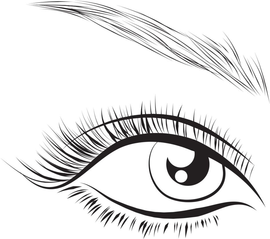 Home Of The $60 Lash Extension - Graphic Lash Png Clipart (1000x886), Png Download
