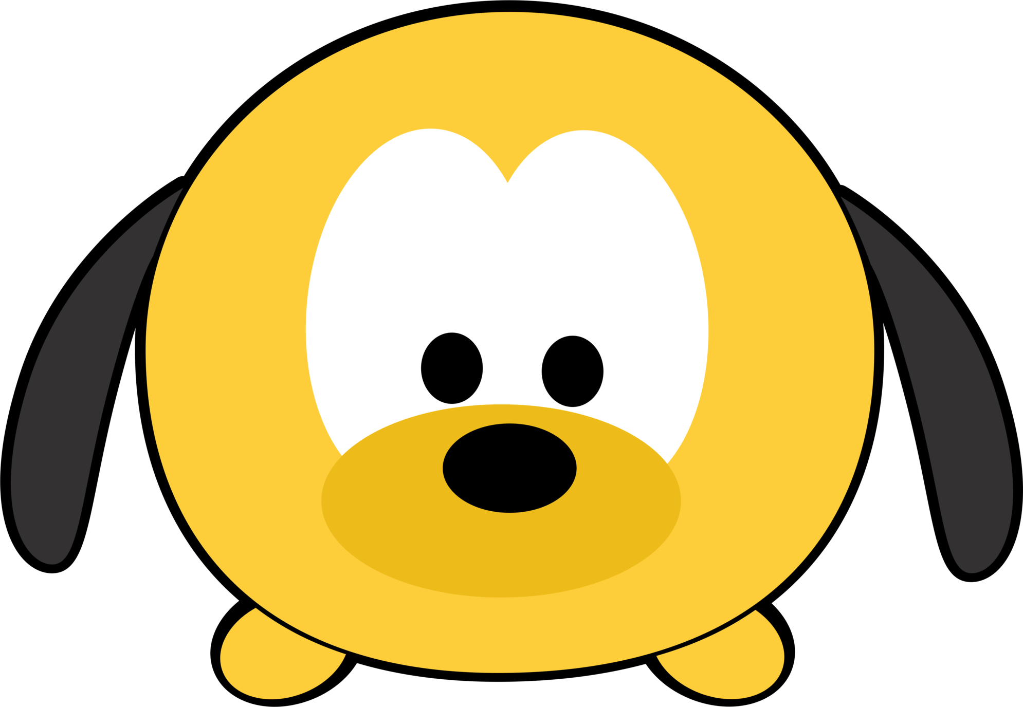 Pluto Tsum Tsum Clipart (1990x1376), Png Download