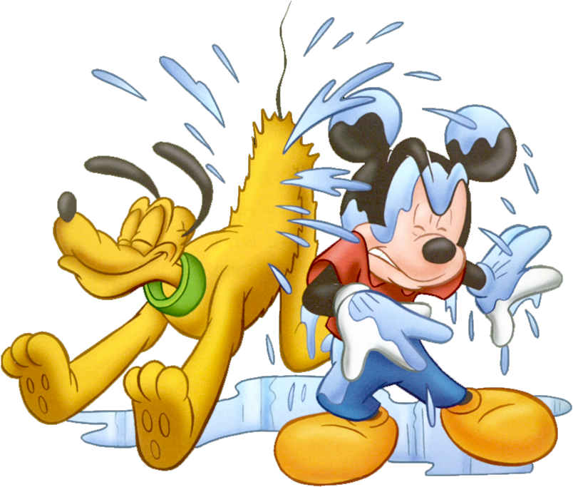 Disney Pluto Clipart Mickey - Wet Clipart Png Transparent Png (804x700), Png Download