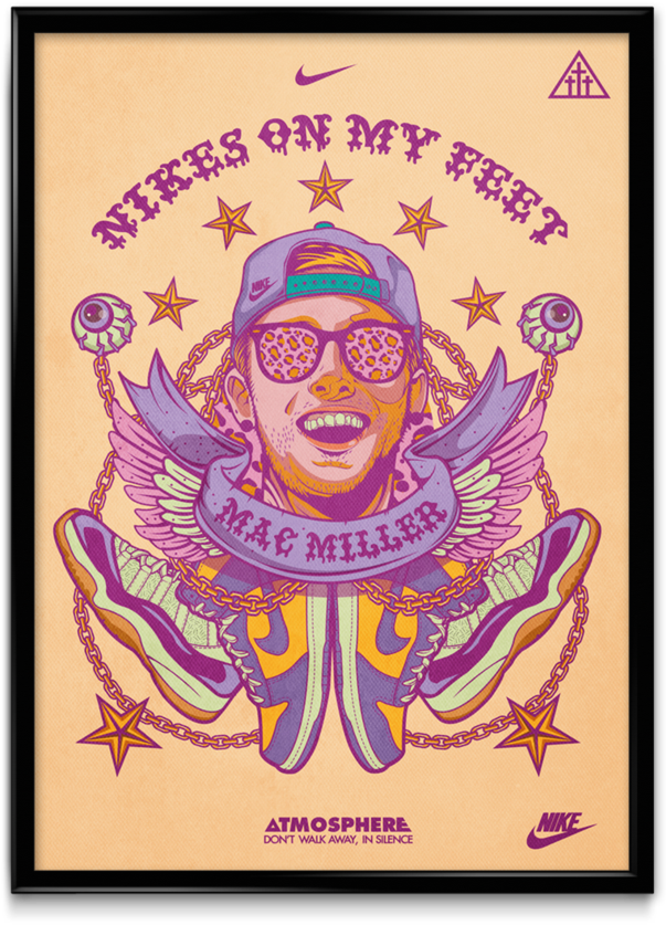 Mac Miller Concert Poster Clipart (818x1024), Png Download