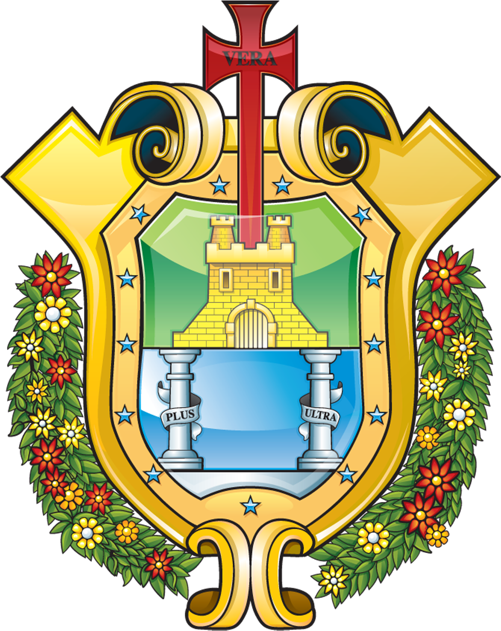 Escudo De Veracruz - Veracruz Clipart (1050x1300), Png Download