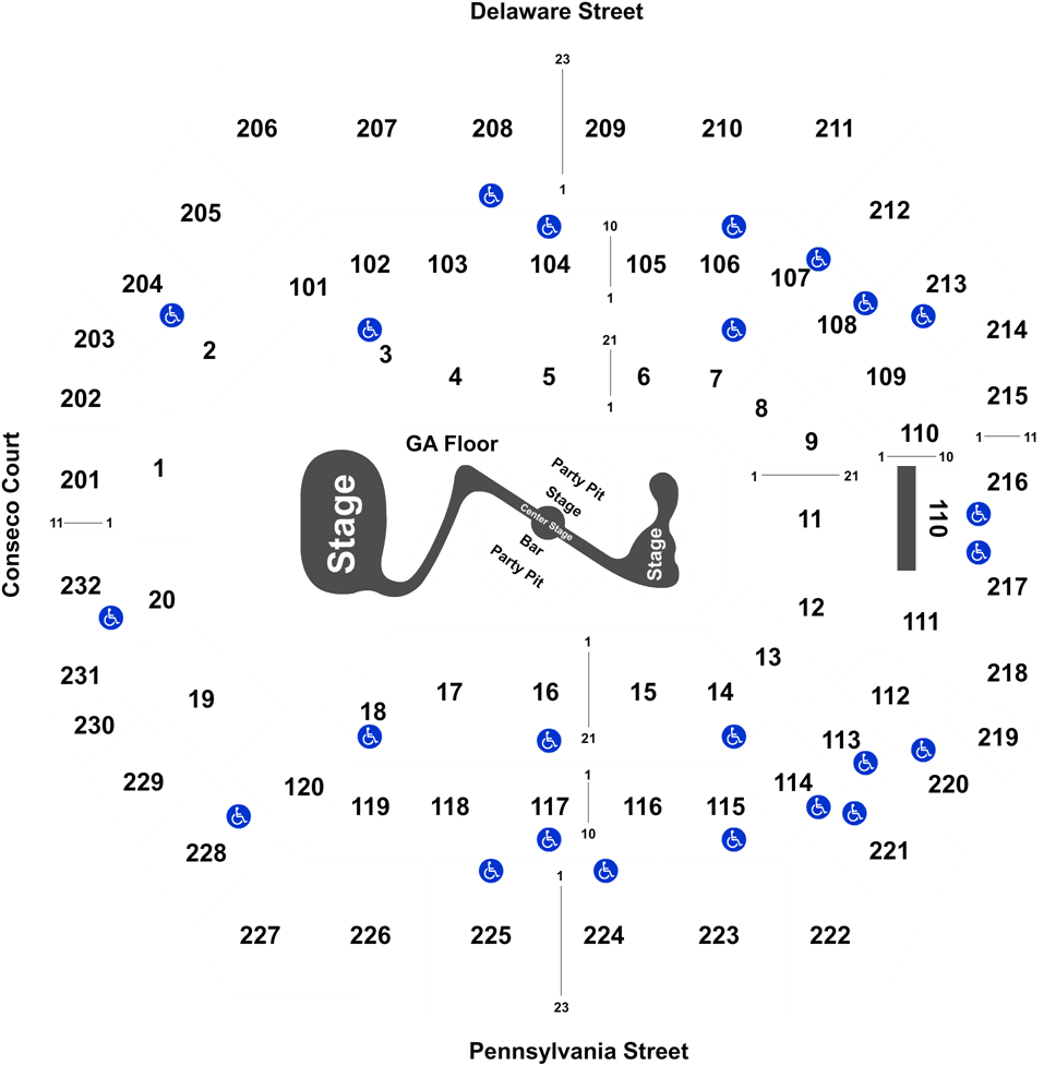 Indiana Concert Tickets - Bankers Life Fieldhouse Clipart (1050x1020), Png Download