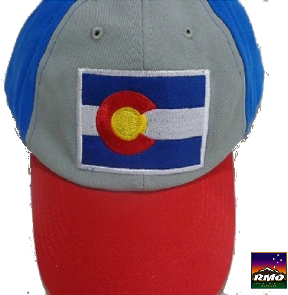 Red Grey And Blue Colorado Logo Hat - Baseball Cap Clipart (1000x1000), Png Download
