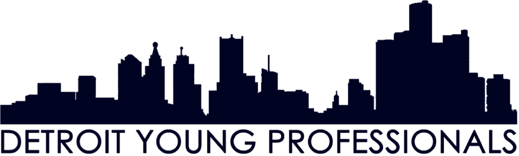 Detroit Skyline Silhouette Clipart (1762x532), Png Download